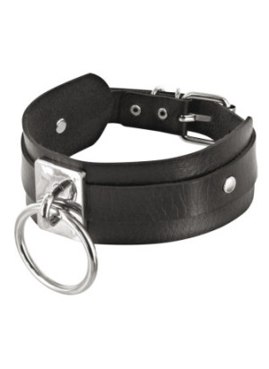 Collier fétichiste avec anneau métal pour laisse - CC6060110010
